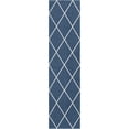 thumbnail image 2 of Rugs.com Georgia Collection Rug – 8 Ft Runner Navy Blue Flatweave Rug Perfect For Hallways, Entryways, 2 of 9