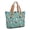 Australian Shepherd and Floral, variant on Bichon Frise and Cherry Blossom Large Tote Bag for Women, Polyester Roomy Travel Tote with Pockets and Zipper, Foldable Gifts Ideas for Christmas Birthday