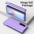 thumbnail image 4 of SaniMore for Samsung Galaxy Z Fold 4 Case, Shockproof Armor Hinge Rugged PC Folding Cover for Samsung Z Fold 4 with HD Film Screen Protector Military Grade Protection with S-Pen Stylus, Purple, 4 of 9