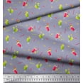 thumbnail image 2 of Soimoi Cotton Duck Fabric Straw & Juice Beverages Printed Fabric 1 Yard 56 Inch Wide, 2 of 3