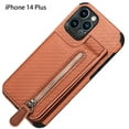 thumbnail image 2 of Étui de Téléphone Portefeuille Porte-Cartes Support Sac à Fermeture Éclair, Étui Pliant Protecteur pour iPhone 14 Plus, 2 of 5