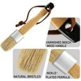 thumbnail image 3 of Chalk Paint Artist's Delight, 3-Piece Set Including Round, Pointed, And Flat Brushes, Natural Hair For Reusable Paint Tool Excellence, 3 of 8
