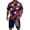 Navy #78, variant on 250th Anniversary Usa Short Sets Men T Shirt Shorts U.s. 250th Anniversary Tracksuits American Flag Usa Star Stripes Summer American Birthday Clothing Sets Deep Red XL