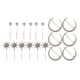 thumbnail image 1 of 18 Piezas Horquilla Pinza de Rhinestone Estrella Adorno para del cabellero Cabello para Mujer Muchacha, 1 of 8
