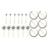 18 Pieces Minimalist Hair Clips, Accessories for Girls - Big Hollow Alloy Hairpin Clamps Clips - for Styling, Parties