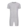 thumbnail image 3 of TTAO Men's Anti-Strip Adaptive Jumpsuit Short Sleeve Adaptive Rompers for Elderly Special Needs Patients Grey L, 3 of 7