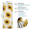 thumbnail image 2 of White Big Sunflower Pattern Hot Yoga Mat Towel Non Slip for Hot Yoga - Quick-Drying Yoga Mat Cover with 4 Corner Pockets with Travel Bag - Hot Yoga Towel Non Slip Grip Moisture Wicking Sweat 70"x26", 2 of 6