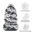 thumbnail image 4 of Picia Floral Flowers Blue Print Waterproof Sweating Car Seat Cover for Post Gym Workout, Running, Beach and Hiking, Universal Fit Anti-Slip Bucket Seat Protector, 4 of 5