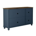 thumbnail image 5 of FESTIVO 55" Vintage Style Wood Kitchen Accent Buffet Sideboard Cabinet - Navy, 5 of 5
