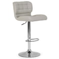 thumbnail image 6 of Set of 2 Amie Brown Backless Counter Stool with Gunmetal Gray Frame, 6 of 7