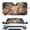 Beige and Orange - Tiger, variant on LedBack Tabby Cat Print Sun Reflector for Car Windshield Foldable UV Protection Car Sun Shade Windshield Blocker for Front Window with Storage Bag, Universal Auto Interior Decor