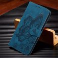 thumbnail image 2 of Feishell Wallet Case For Samsung S23 Ultra, Magnetic Folio Card Slots Holder Kickstand Premium PU Leather Butterfly Patterned Embossed with Wrist Strap Cover For Samsung Galaxy S23 Ultra,Blue, 2 of 6