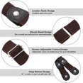 thumbnail image 3 of Yirtree No Buckle Stretch Belt Adjustable Unisex Belt Invisible Elastic Belt for Men Women Jeans Pants Skirts, 3 of 8