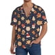 thumbnail image 1 of Balery Holiday Gingerbreads Camisa Casual de Manga Corta con Botones para Hombre, Texturizada, Estilo Cubano, para Playa, Verano-3X-Large, 1 of 5