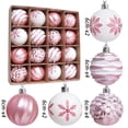 thumbnail image 2 of Adornos de bolas de Navidad de colores, 16 piezas, 6cm, colgante para árbol de Navidad, decoración de esferas de Navidad, regalo de Año Nuevo, 2023, 2 of 4