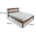 thumbnail image 5 of Benjara Octa Full Bed, Plank Style, Rustic, Brazilian Pine Wood, Mahogany, 5 of 5
