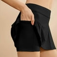 thumbnail image 5 of TMOYZQ Wrap Skorts for Women Built-in Shorts High Waist Tennis Skirts with Pockets for Casual Athletic Golf, 5 of 7