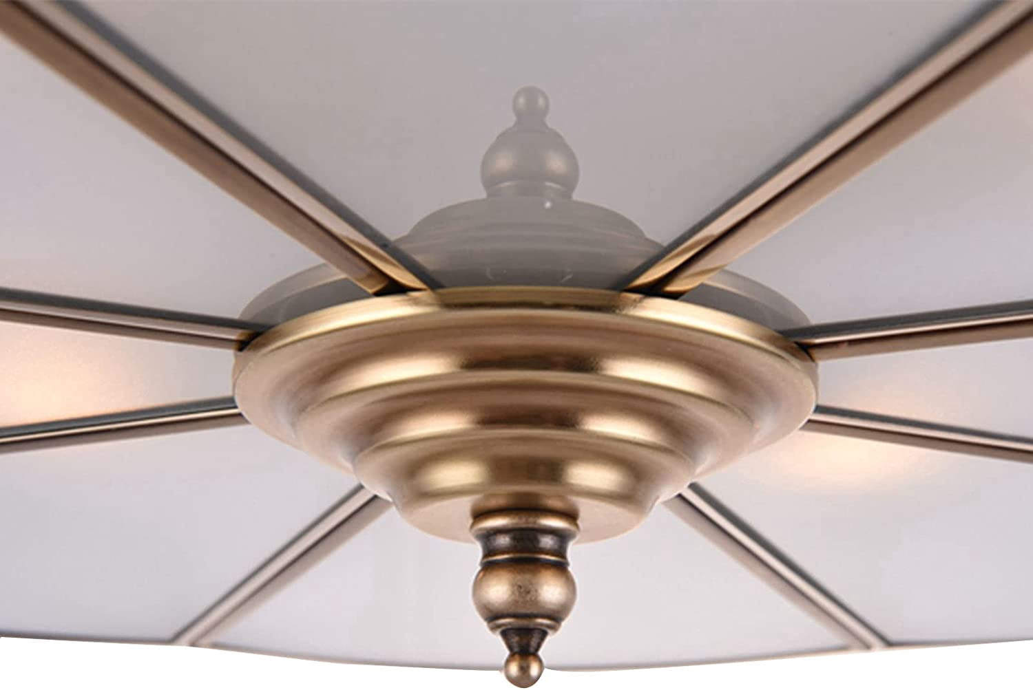 DENEST 4 Light Tiffany Style Chandelier Ceiling Stained Glass Pendant Lamp Hanging Light