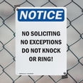 thumbnail image 5 of (2 Pack) No Soliciting No Exceptions Do OSHA Notice Sign 18 Inch X 24 Inch Plastic Sign, Weather Resistant, UV Protected for Workplace, Business, and Construction Site, Made in the USA, 5 of 8