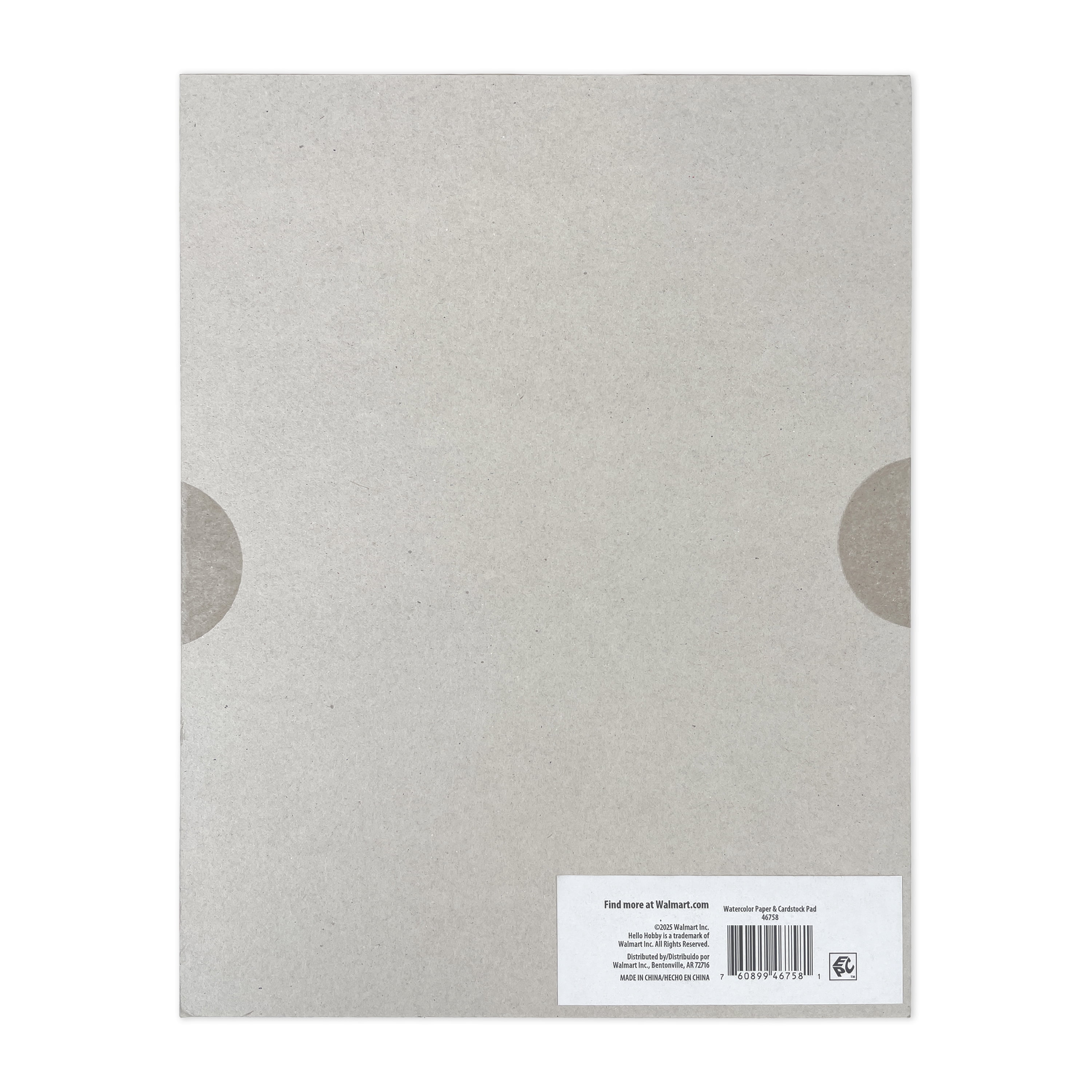 Hello Hobby Watercolor 8.5x11 Paper and Cardstock Combo Pad for Scrapbooking and Crafting