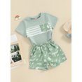 thumbnail image 3 of Hirigin Toddler Baby Boy Clothes 0 6 12 18 Months 2T 3T Summer Outfits Short Sleeve Dinosaur T-Shirt  Shorts Set, 3 of 8