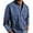 Blue, variant on Men Fashion Casual Top Shirt Comfortable Solid Color Button Shirt Long Sleeve Tops