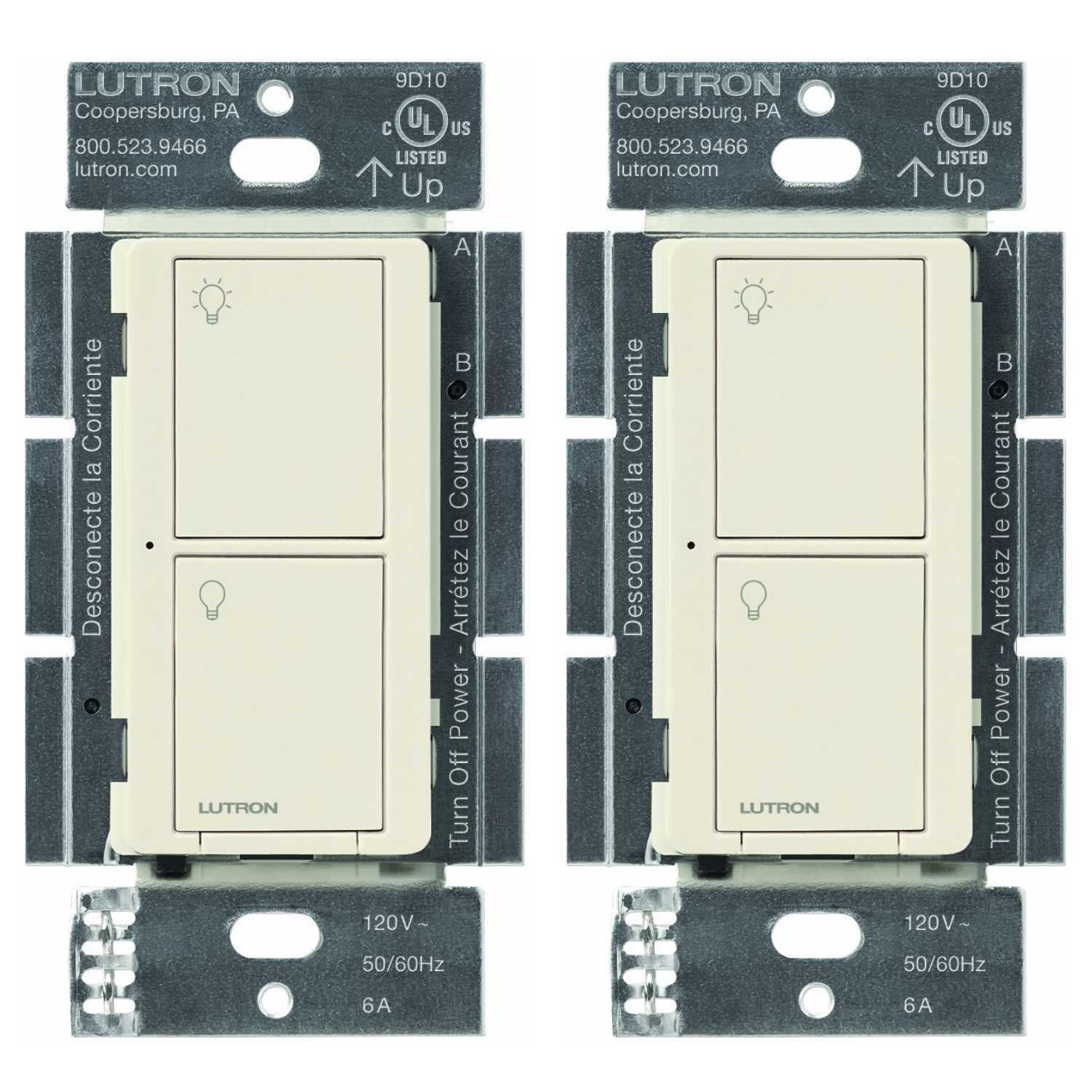Lutron Caseta Wireless Smart Lighting Switch For Lights And Fans 2 Pack Walmart Com