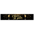thumbnail image 2 of LUUFILx Cheers to 31 Years Banner Backdrop Background Party Supplies Anniversary Celebration Decor Photography Props Event Decorations Festive Happy Birthday, 2 of 6
