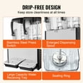 thumbnail image 5 of VEVOR Commercial Beverage Dispenser,2 Tanks 12 L / 12.7 QT Per Tank Juice Dispenser,286W Stainless Steel Ice Tea Drink Machine with 45°F-54°F Cooling Temperature,for Cold Drink Restaurant Bar Party, 5 of 9