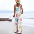 thumbnail image 5 of Haivin Women's Easter Overalls with Adjustable Straps, Casual Loose Fit, Fashion Print and Pockets for Daily Wear, 5 of 6