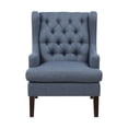 thumbnail image 5 of OakvillePark Velloria Textured Fabric Tufted Back Accent Chair, Blue, 5 of 12