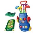 thumbnail image 3 of Juego de golf para niños pequeños, juego de jardín al aire libre, maleta de palos de golf con 3 pelotas, juego de jardín, juego de minigolf para niños con tapete, 3 of 8