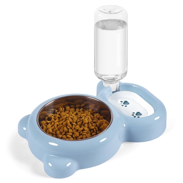 Set de cuencos de comida y agua para gatos Azwraith Automatic Water Supply