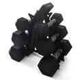 thumbnail image 7 of Open Box HolaHatha Hexagonal Dumbbell Weight Set w/Rack, 5, 10, & 15 Lbs, 7 of 7
