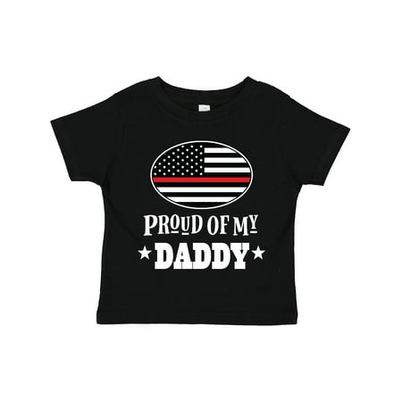 

Inktastic Firefighter Proud of Daddy Gift Toddler Boy or Toddler Girl T-Shirt