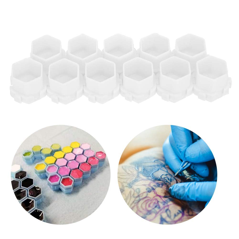 Saferly Skull Ink Caps  Size 16 Large  Bag of 200  Ultimate Tattoo  Supply