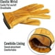 thumbnail image 3 of Leather Work Gloves, Heavy Duty Waterproof Gloves, Suitable For Construction, 3 of 5