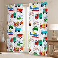 thumbnail image 2 of Manfei Colorful Cartoon Cars Black Out Curtains,Modern Aircraft Aitplane Curtains Pack of 2 (42x63 Each),Cute Multicolor Stars Bedroom Curtains For Boys Girls,Super Cozy Room Decor, 2 of 6