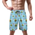 thumbnail image 2 of NICKSUN Men's Swim Trunks, Cute Print Quick Dry Summer Board Beach Shorts with Mesh Lining and Pockets, 2 of 6