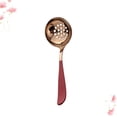 thumbnail image 4 of Multifunction Hot Pot Scoop Stainless Steel Colander Soup Spoon Serving Ladle Strainer Scoop for Home Restaurant (Red), 4 of 8