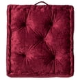 thumbnail image 5 of SAFAVIEH Belia Solid Floor Pillow, 25" x 25", Burgundy, 5 of 5
