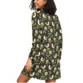 thumbnail image 2 of joogoo Chicken and Flower Women's Long Sleeve Nightgown Sleepwear L, 2 of 8