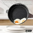 thumbnail image 2 of Nonstick Deep Frying Pan with Lid, 12 Inch Large Skillet, 5 Qt Non Stick Saute Pan for Cooking, Healthy Induction Cookware, PFOA Free, 2 of 6