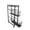 BLACK 3, variant on ABCOOL Pull-Out Storage Organizer Rolling Utility Cart Modern 3-Tier Steel Black 1-Pack 35 in H x 15 in L x 8 in W