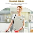 thumbnail image 5 of AURARMLET Grey PVC Household Apron for Chefs, Kitchen Cooking and Cleaning Protective Wear, 5 of 8