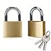 thumbnail image 3 of ABRAFOX Solid Brass Same Keyed Padlock keyed Alike Lock-(1-9/16 inch 40mm) 2pack, 3 of 4