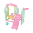 thumbnail image 1 of Doll Swing Toys Mode Accessoires de Balançoire et Toboggan pour Poupée Ensemble de Terrain de Jeu Accessoire de Maison de Poupée 45cmx36.5cm, 1 of 11