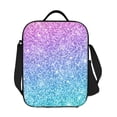 thumbnail image 7 of Bingfone Multicolor Glitter Reusable Insulated Lunch Bag Cooler For Work School Picnic Or Travel, 7 of 7