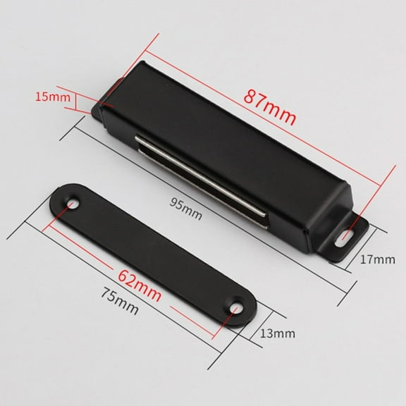 Heavy Duty Cupboard Magnets Strong Magnetic Force for Door and Gate Security Black