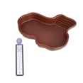 thumbnail image 3 of oshhnii Reptile Bathing Dish Pool Reptile Feeding Water Bowl for Snake Gecko Lizards without Pipe, 3 of 9